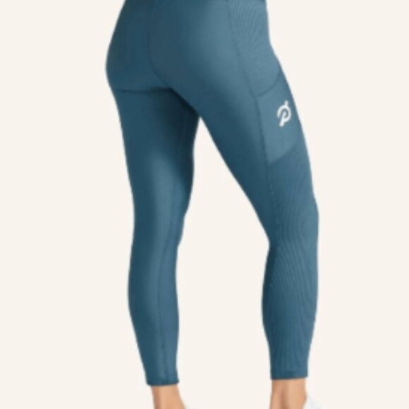 Pelton Leggings Athletic High Rise Show Up Pocket Teal Blue size Medium - Picture 14 of 16